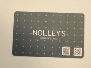 NOLLEYS MEMBERS CARD